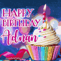 Happy Birthday Adnan - Lovely Animated GIF