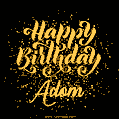 Happy Birthday Card for Adom - Download GIF and Send for Free