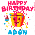 Funny Happy Birthday Adon GIF