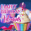 Happy Birthday Adonias - Lovely Animated GIF