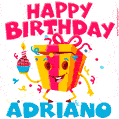 Funny Happy Birthday Adriano GIF