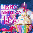 Happy Birthday Advik - Lovely Animated GIF