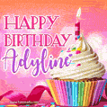 Happy Birthday Adyline - Lovely Animated GIF
