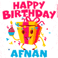 Funny Happy Birthday Afnan GIF