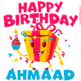 Funny Happy Birthday Ahmaad GIF