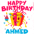 Funny Happy Birthday Ahmed GIF