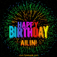 New Bursting with Colors Happy Birthday Ailin GIF and Video with Music