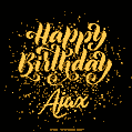 Happy Birthday Card for Ajax - Download GIF and Send for Free