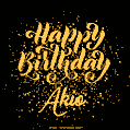 Happy Birthday Card for Akio - Download GIF and Send for Free