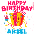 Funny Happy Birthday Aksel GIF