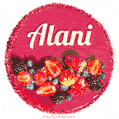 Happy Birthday Cake with Name Alani - Free Download