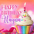 Happy Birthday Alayna - Lovely Animated GIF