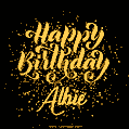 Happy Birthday Card for Albie - Download GIF and Send for Free