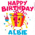 Funny Happy Birthday Albie GIF