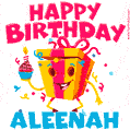 Funny Happy Birthday Aleenah GIF