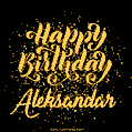 Happy Birthday Card for Aleksandar - Download GIF and Send for Free
