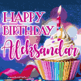 Happy Birthday Aleksandar - Lovely Animated GIF