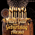 Alles Gute zum Geburtstag Alesia (GIF)