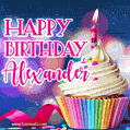 Happy Birthday Alexander - Lovely Animated GIF