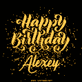 Happy Birthday Card for Alexey - Download GIF and Send for Free