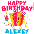 Funny Happy Birthday Alexey GIF