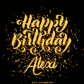 Happy Birthday Card for Alexi - Download GIF and Send for Free