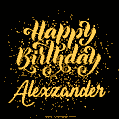 Happy Birthday Card for Alexzander - Download GIF and Send for Free