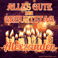 Alles Gute zum Geburtstag Alexzander (GIF)