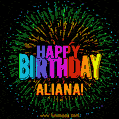 New Bursting with Colors Happy Birthday Aliana GIF and Video with Music