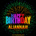 New Bursting with Colors Happy Birthday Aliannah GIF and Video with Music