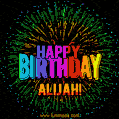 New Bursting with Colors Happy Birthday Alijah GIF and Video with Music