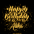 Happy Birthday Card for Alika - Download GIF and Send for Free
