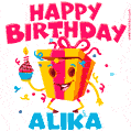 Funny Happy Birthday Alika GIF