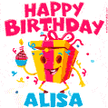 Funny Happy Birthday Alisa GIF