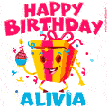 Funny Happy Birthday Alivia GIF