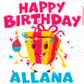 Funny Happy Birthday Allana GIF