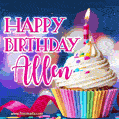 Happy Birthday Allen - Lovely Animated GIF