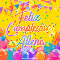 Feliz Cumpleaños Allena (GIF)