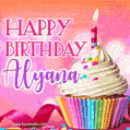 Happy Birthday Alyana - Lovely Animated GIF