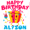 Funny Happy Birthday Alyson GIF
