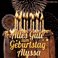 Alles Gute zum Geburtstag Alyssa (GIF)