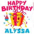 Funny Happy Birthday Alyssa GIF