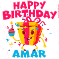 Funny Happy Birthday Amar GIF