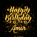 Happy Birthday Card for Amar - Download GIF and Send for Free