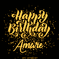 Happy Birthday Card for Amare - Download GIF and Send for Free
