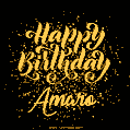 Happy Birthday Card for Amaro - Download GIF and Send for Free
