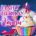Happy Birthday Amaru - Lovely Animated GIF
