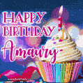 Happy Birthday Amaury - Lovely Animated GIF