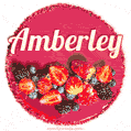 Happy Birthday Cake with Name Amberley - Free Download