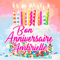 Joyeux anniversaire, Ambrielle! - GIF Animé